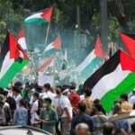 Masyarakat Indonesia unjuk rasa dukung Palestina