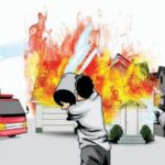 Ilustrasi kebakaran rumah